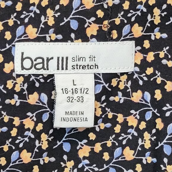 BAR III SLIM FIT STRETCH FLORAL SHIRT MEN'S - Picture 6 of 15